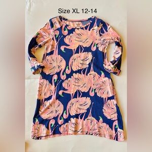 Size XL 12-14 Mini Edna girls dress a Gimme Some Leg flamingo dress